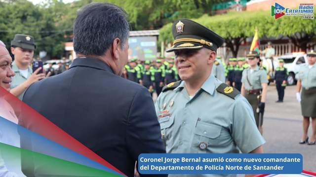 Coronel Jorge Bernal, nuevo comandante del Departamento de Policía Norte de Santander / Foto: Policía Nacional