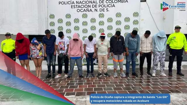 Banda delincuencial “Los GN” / Foto: Policía Nacional