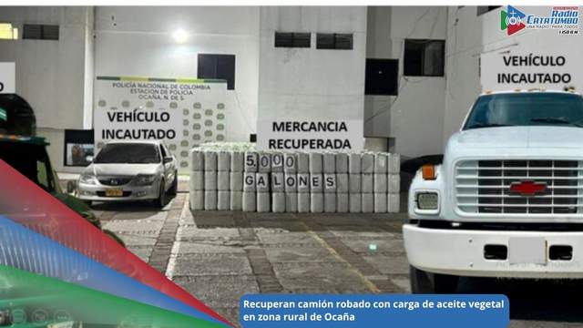 Camión recuperado en zona rural del municipio de Ocaña, Norte de Santander / Foto: Redes Sociales