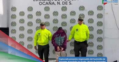 Policía Nacional capturó a José Armando Rincón Ortiz, señalado como presunto responsable del homicidio de Osnaider Avendaño, ocurrido en marzo de este año en Ocaña, Norte de Santander / Foto: Policía Nacional