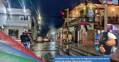 Un hombre fue capturado en flagrancia por hurto en el centro de Ocaña, Norte de Santander / Foto: Redes Sociales