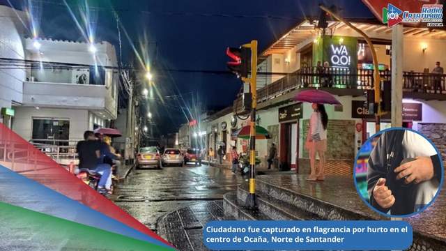 Un hombre fue capturado en flagrancia por hurto en el centro de Ocaña, Norte de Santander / Foto: Redes Sociales