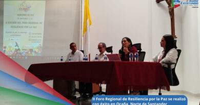 Panelistas unvitados al II Foro Regional de Resiliencia por la Paz en Ocaña, Norte de Santander / Foto: Radio Catatumbo
