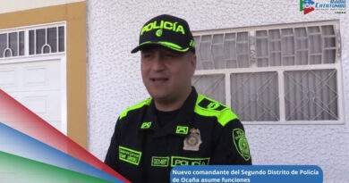 César Augusto Sánchez Salinas nuevo comandante del Segundo Distrito de Policía de Ocaña, Norte de Santander / Foto: Policía Nacional