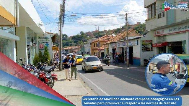La Secretaría de Movilidad y Tránsito desarrolló una campaña pedagógica en el sector de Las Llanadas en Ocaña, Norte de Santander / Foto: Redes Sociales