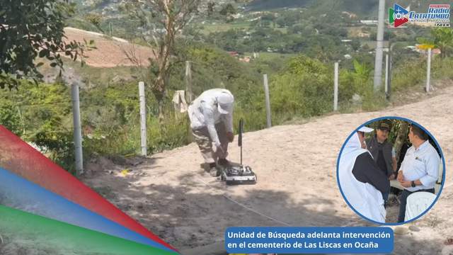 La Unidad de Búsqueda de Personas Dadas por Desaparecidas inició intervención para encontrar “falsos positivos” en el cementerio de la vereda Las Liscas, en Ocaña, Norte de Santander / Foto: Suministrada