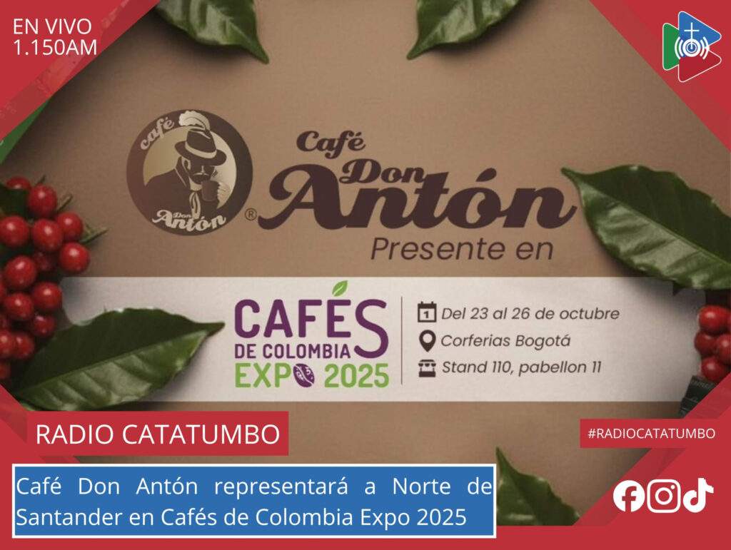 La marca ocañera Café Don Antón participará en Cafés de Colombia Expo 2025, en representación del departamento de Norte de Santander / Foto: Café Don Antón