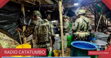 En el marco de la Operación Catatumbo, el Ejército Nacional ha desmantelado 288 laboratorios para la producción de cocaína en lo corrido del año / Foto: Ejército Nacional