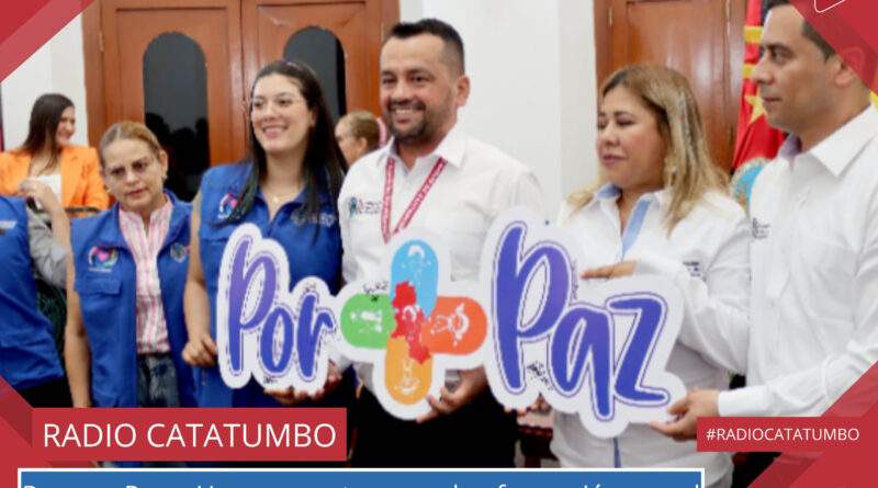 Lanzamiento del programa integral Por + Paz, una iniciativa que busca brindar herramientas de formación y acompañamiento a personas afectadas por el conflicto armado en el deparatamento de Norte de Santander / Foto: Redes Sociales
