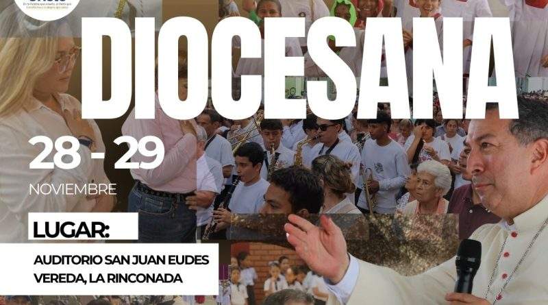 Flyer oficial de la Asamblea Diocesana la cual se llevara a cabo los días 28 y 29 de noviembre en el Auditorio San Juan Eudes de la vereda la Rinconada en Ocaña, Norte de Santander / Foto: Diócesis de Ocaña