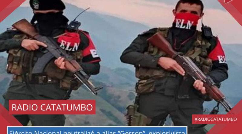 Alias “Gerson” o “Henry”, presunto explosivista del ELN fue capturado en las últimas horas fue capturado por el Ejército Nacional en una acción militar desarrollada en el corregimiento de Aguas Claras del municipio de Ocaña, Norte de Santander / Foto: Redes Sociales