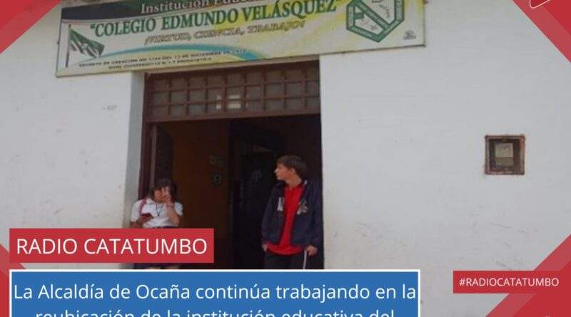 La Alcaldía de Ocaña continúa trabajando en la reubicación de la institución educativa del corregimiento de Otaré, Norte de Santander / Foto: Redes Sociales