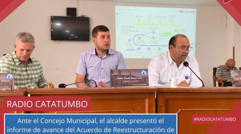 El alcalde de Ocaña presentó ante el Concejo Municipal el informe correspondiente a la Ley 550, mediante el cual se detallan los avances y compromisos financieros del municipio en el marco del acuerdo de reestructuración de pasivos / Foto: Alcaldía de Ocaña