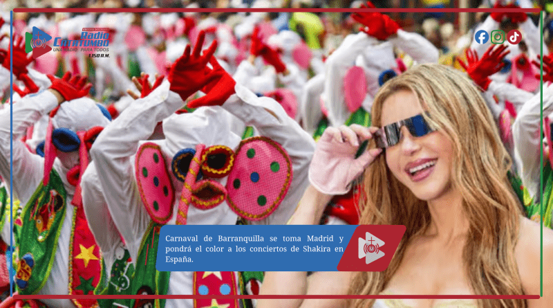 Carnaval de Barranquilla se toma Madrid y pondrá el color a los conciertos de Shakira en España.