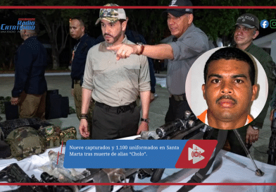 Nueve capturados y 1.100 uniformados en Santa Marta tras muerte de alias “Cholo”.