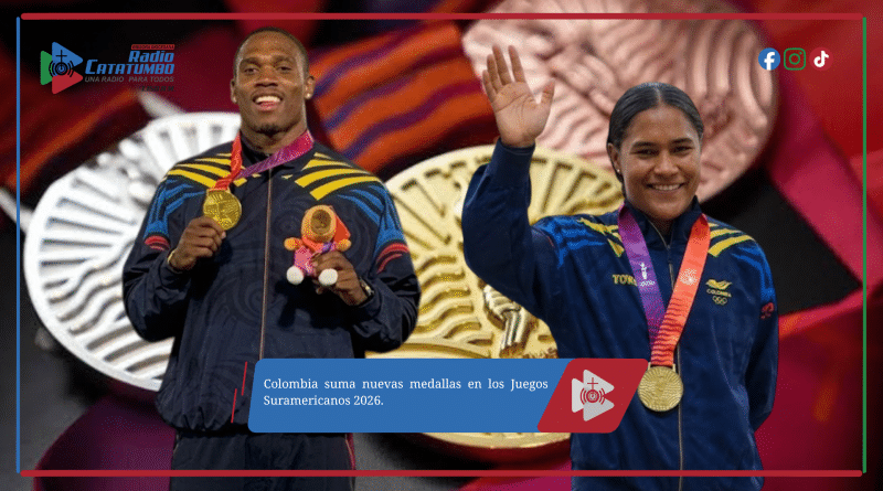 Colombia suma nuevas medallas en los Juegos Suramericanos 2026.