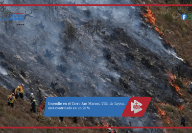 Incendio en el Cerro San Marcos, Villa de Leyva, está controlado en un 90 %