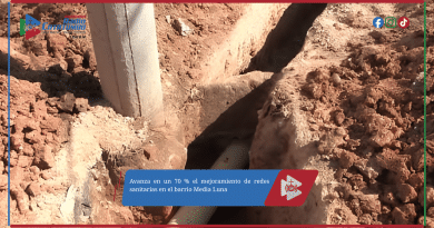 Avanza en un 70 % el mejoramiento de redes sanitarias en el barrio Media Luna