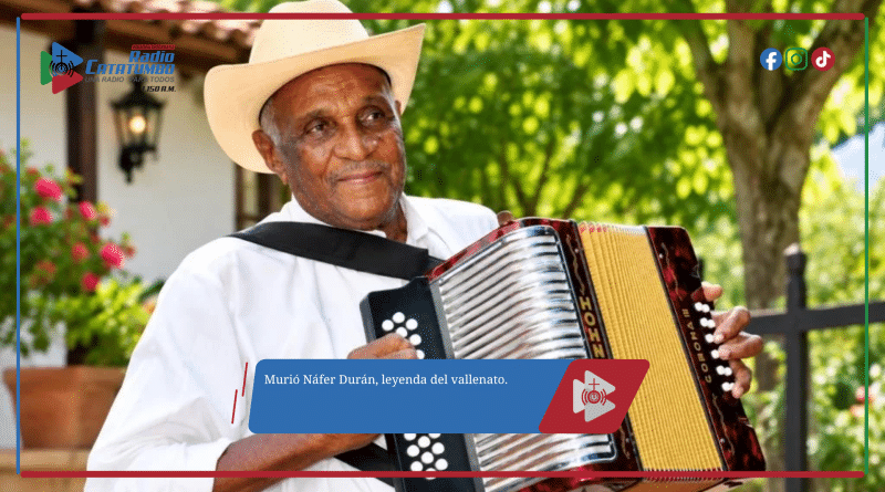 Murió Náfer Durán, leyenda del vallenato.