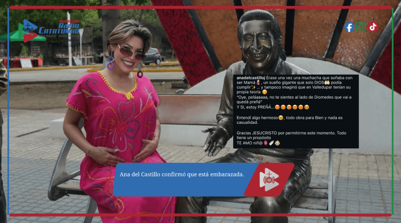 Ana del Castillo confirmó que está embarazada.