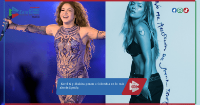 Karol G y Shakira ponen a Colombia en lo más alto de Spotify.