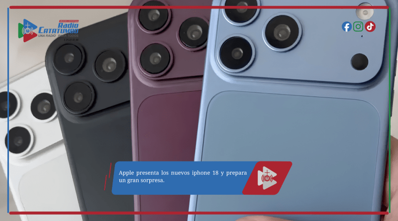 Apple presenta los nuevos iphone 18 y prepara un gran sorpresa.