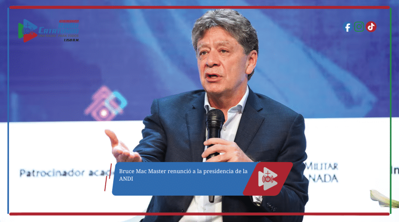 Bruce Mac Master renunció a la presidencia de la ANDI