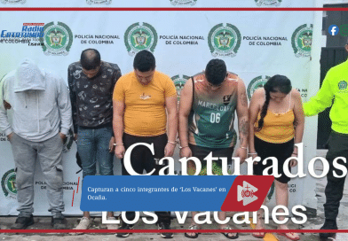 Capturan a cinco integrantes de ‘Los Vacanes’ en Ocaña.