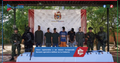 Cinco capturados y un menor recuperado durante operativo militar en La Gabarra