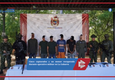 Cinco capturados y un menor recuperado durante operativo militar en La Gabarra