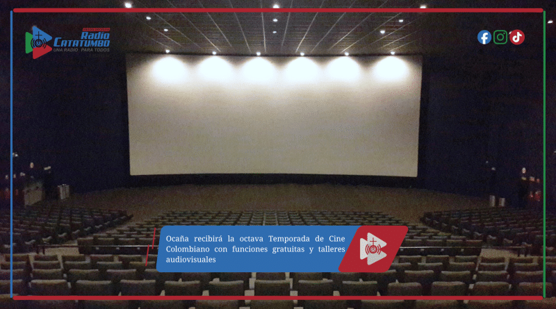 Ocaña recibirá la octava Temporada de Cine Colombiano con funciones gratuitas y talleres audiovisuales