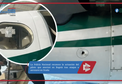La Policía Nacional reconoce la actuación del piloto que aterrizó en Bogotá tras ataque a aeronave en Ocaña