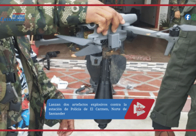 Lanzan dos artefactos explosivos contra la estación de Policía de El Carmen, Norte de Santander